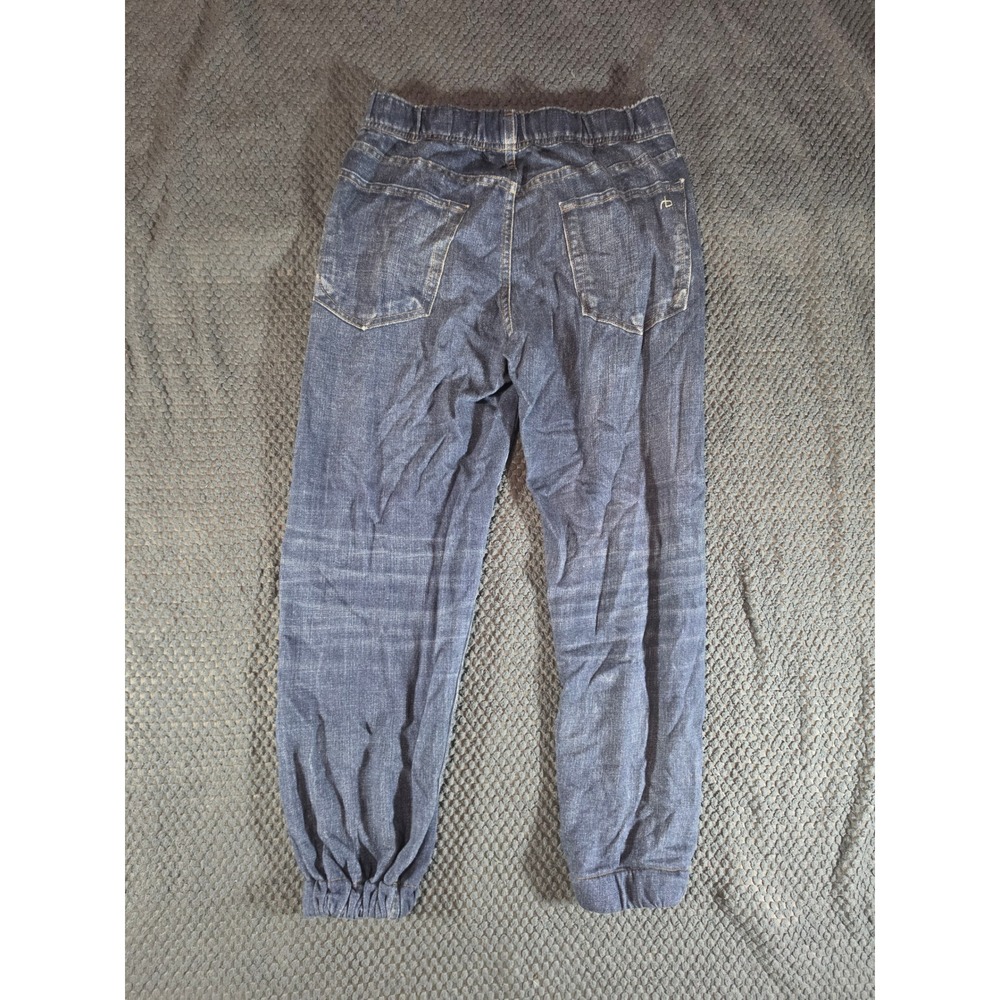 Rag & Bone Miramar Denim Print Cotton Jogger Pants Blue XS W2978K123